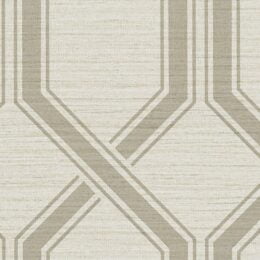 Shima Trellis  - Ecru Flax Wallcover