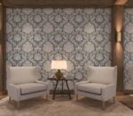 Watercolor Damask